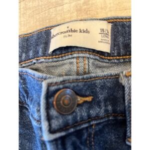Abercrombie Kids Slim Fit Blue Denim Jeans Long Size 15